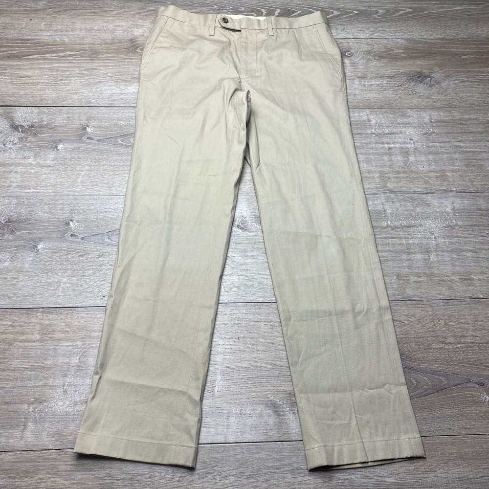 Peter Manning Pants Mens 31W 29L Tan Khaki Chino Cotton Twill Trousers‎